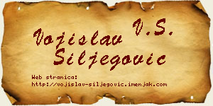 Vojislav Šiljegović vizit kartica